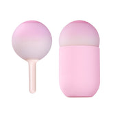 Vibrador con control sensible a la presión en forma de piruleta rosa con degradado